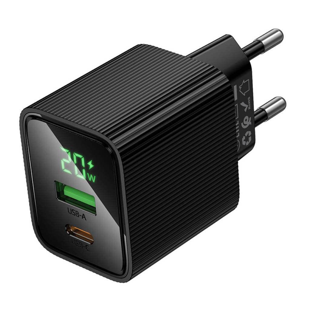 МЗП Hoco CS83A Excellent with digital display PD20W+QC3.0   (1USB-A/1C) - фото фото фото 4