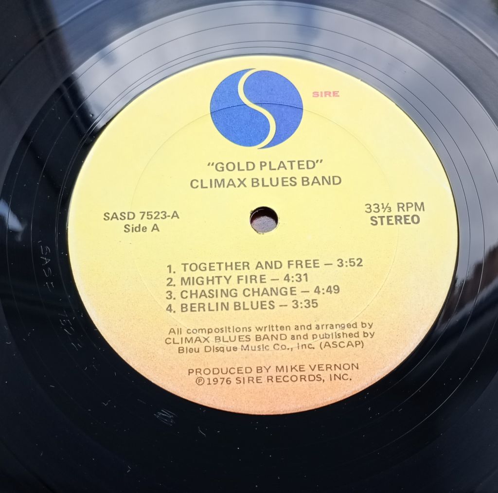CLIMAX BLUES BAND Gold Plated LP  EX-/EX - фото фото фото 3