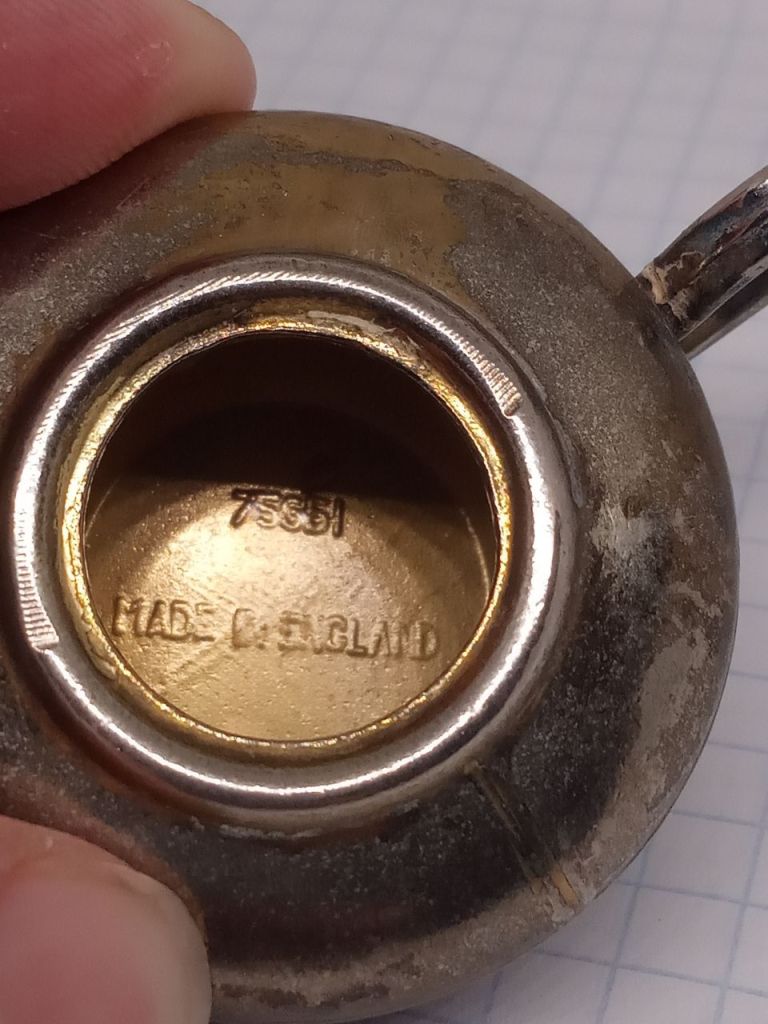 Коллекционный винтажный чайник с крышкой Made in England, миниатюра, латунь - фото фото фото 4