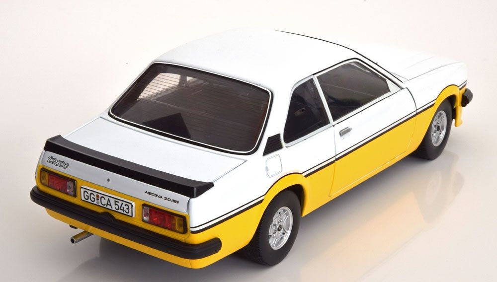 Sun Star 1:18 Opel Ascona i2000  (1979) white-yellow - фото фото фото 5