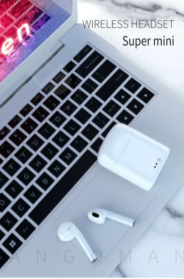 Блютуз наушники i7mini TWS 5.0, White, НОВЫЕ - фото фото фото 5