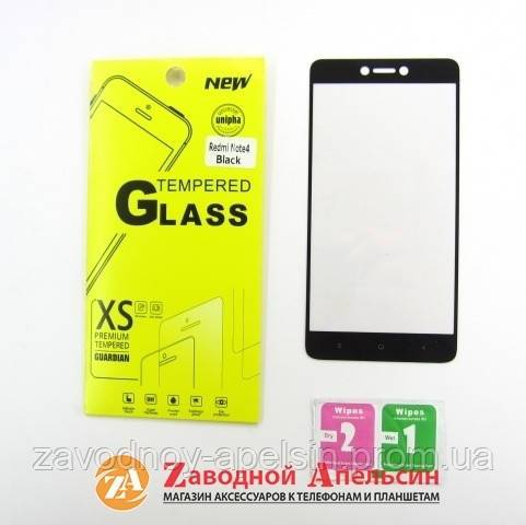 Защитное стекло Xiaomi Redmi Note 4X Full Glass black - фото фото фото 1