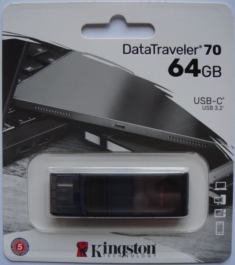 Накопитель USB-C 3.2 Kingston DT70 64GB - фото фото фото 3