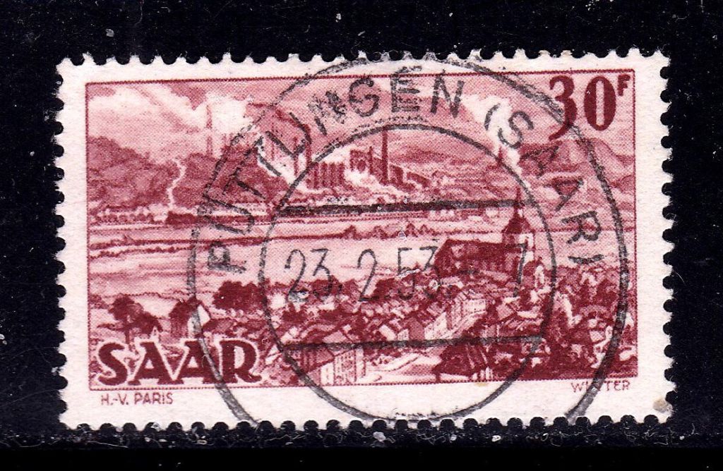 СААР / SAAR  1951 г  гаш . - архитектура - фото фото фото 0
