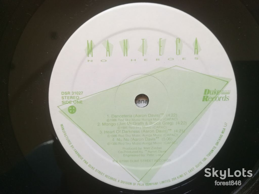 Manteca-No heroes-Ex.-Канада - фото фото фото 6