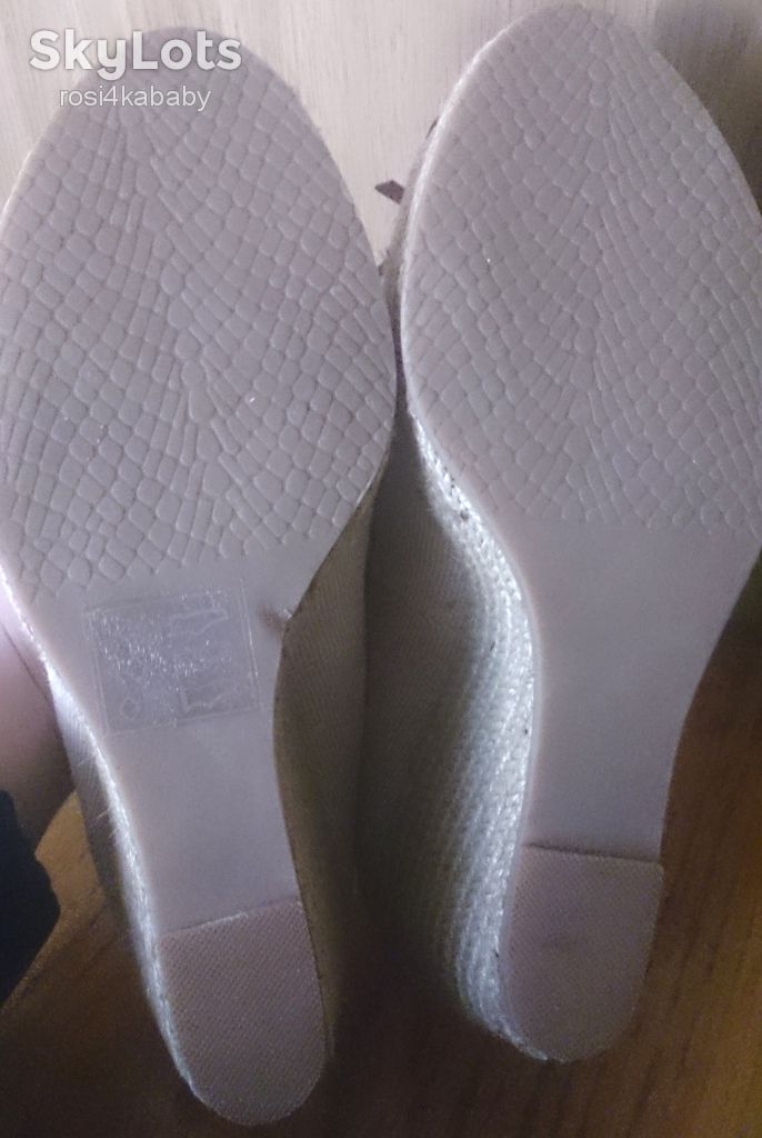 бежеві босоніжки Clarks р40 текстиль - фото фото фото 4