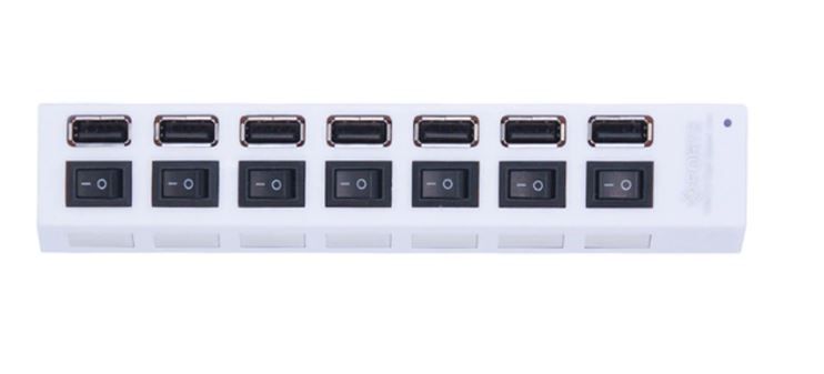 Концентратор-удлинитель коммутатора 7-портовый USB2.0, НОВЫЙ - фото фото фото 1