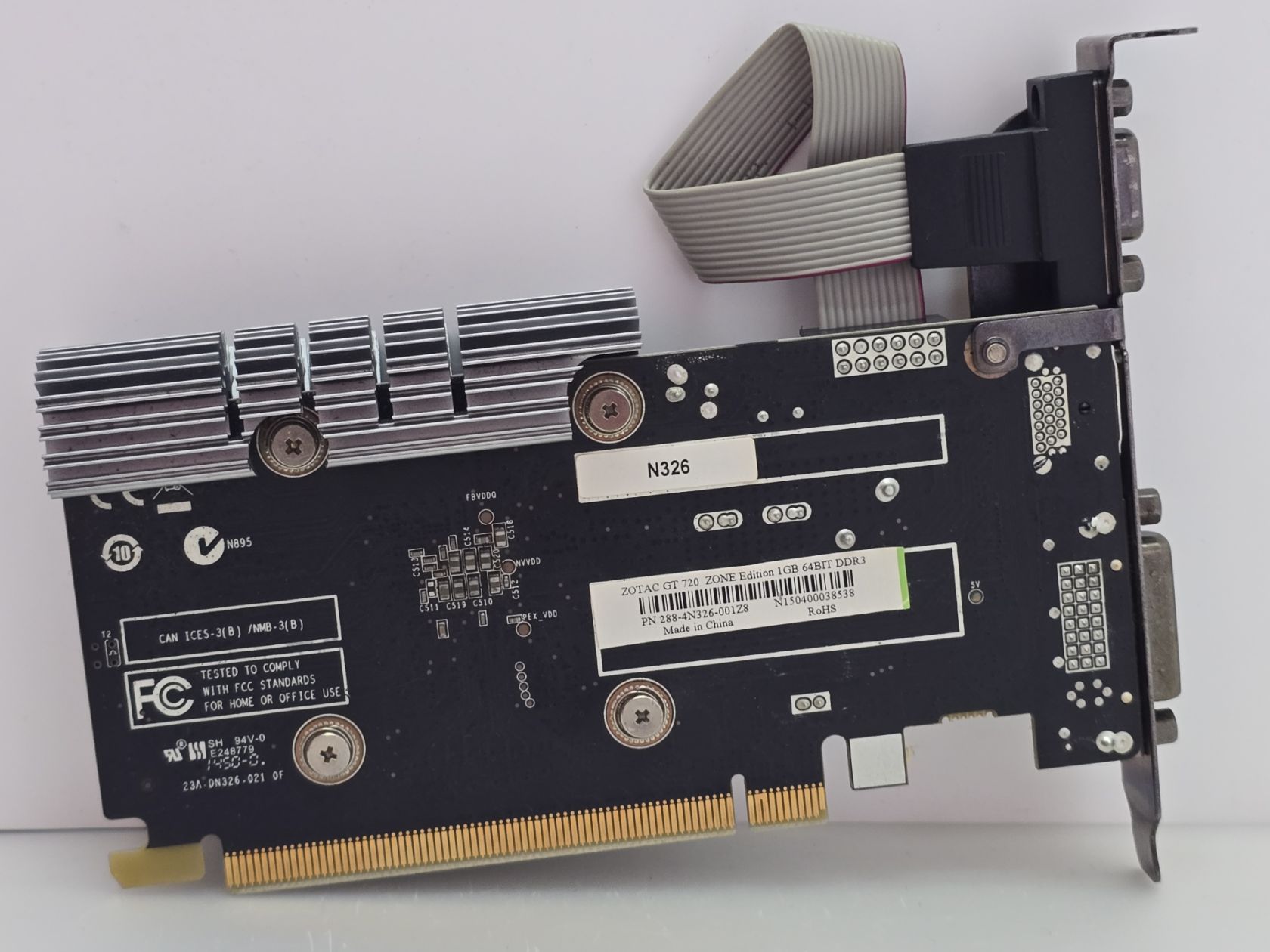 Відеокарта Zotac GeForce GT 720 1GB  (GDDR3,64Bit,PCI-E, Б/у) - фото фото фото 3