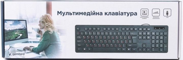 Проводная клавиатура Gembird KB-MCH-04-UA USB - фото фото фото 1