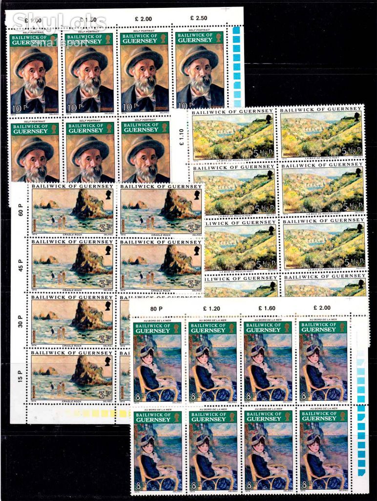 EU Гернси 1974 г  MNH - искусство - 8ми-блоки - фото фото фото 0