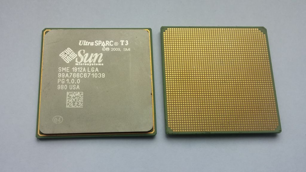 Sun Oracle Sparc T3 1.65GHz LGA 1912A 16ядер/128потоков процессор Вживане - фото фото фото 3