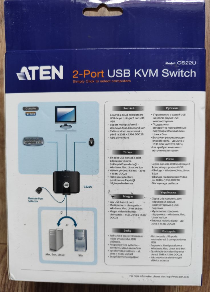Комутатор KVM Aten CS22U - фото фото фото 2