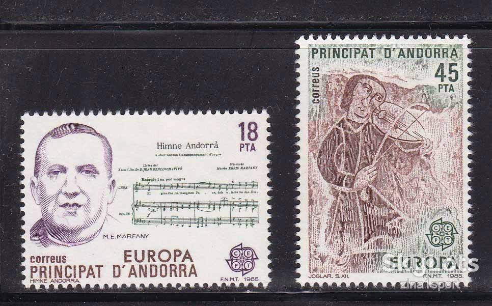 Андорра   1985 г - MNH - личности - фото фото фото 0