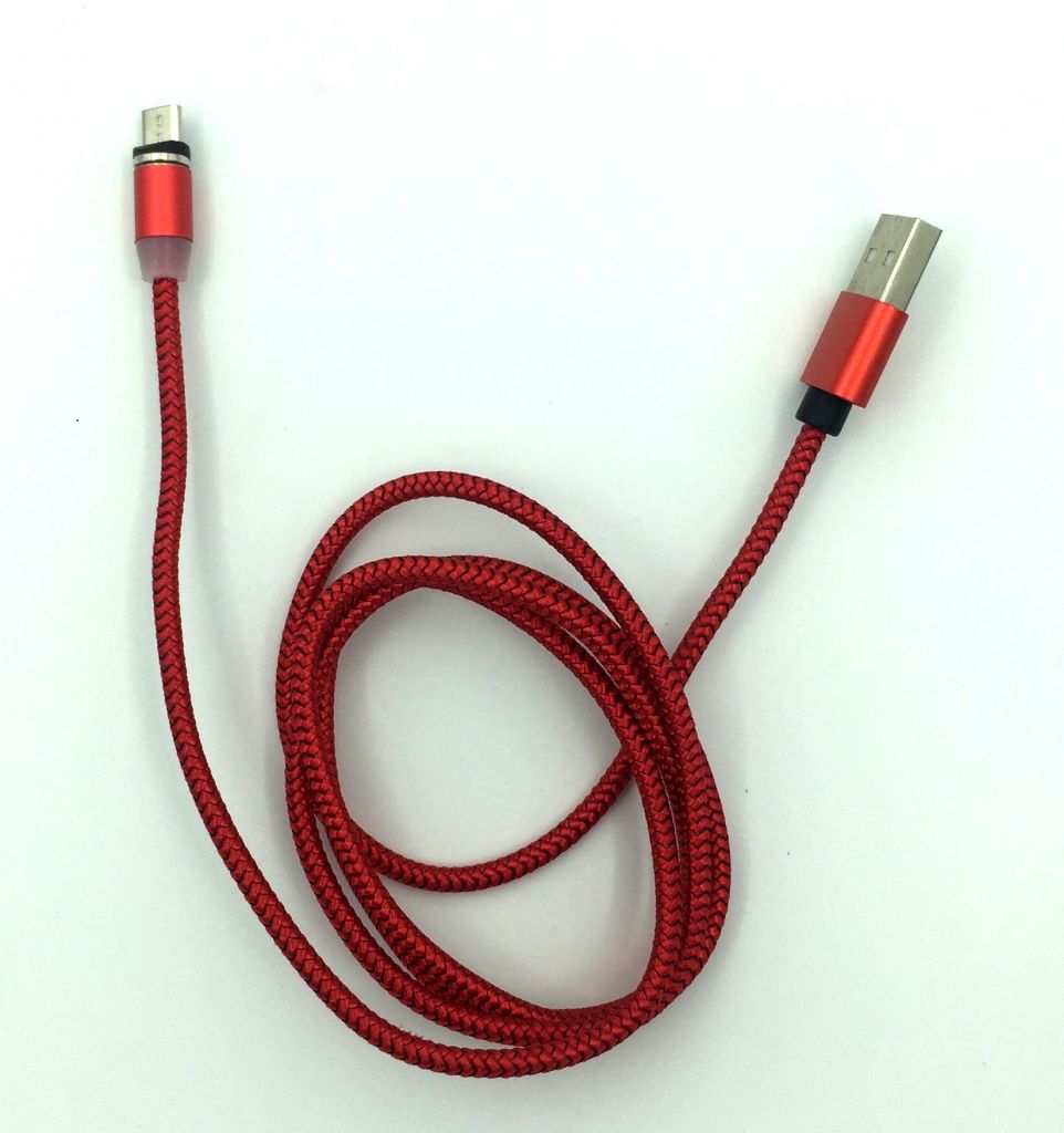Кабель магнитный Metal Magnetic 360 Micro USB Red - фото фото фото 2