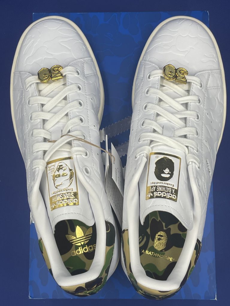 Кроссовки Adidas Stan Smith x BAPE IG1115  (US 9) - фото фото фото 6