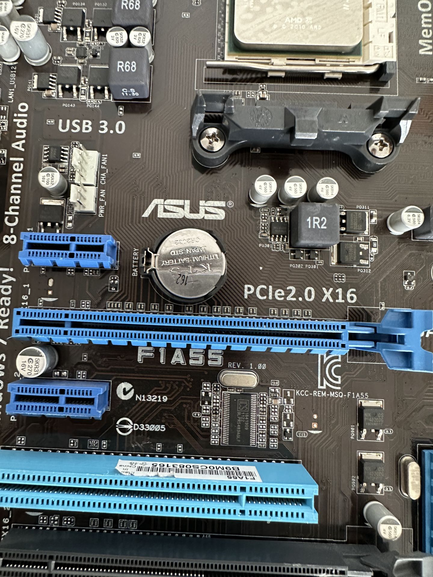 Материнская плата Asus F1A55 R2.0   (sFM1 + Athlon 651 - фото фото фото 2
