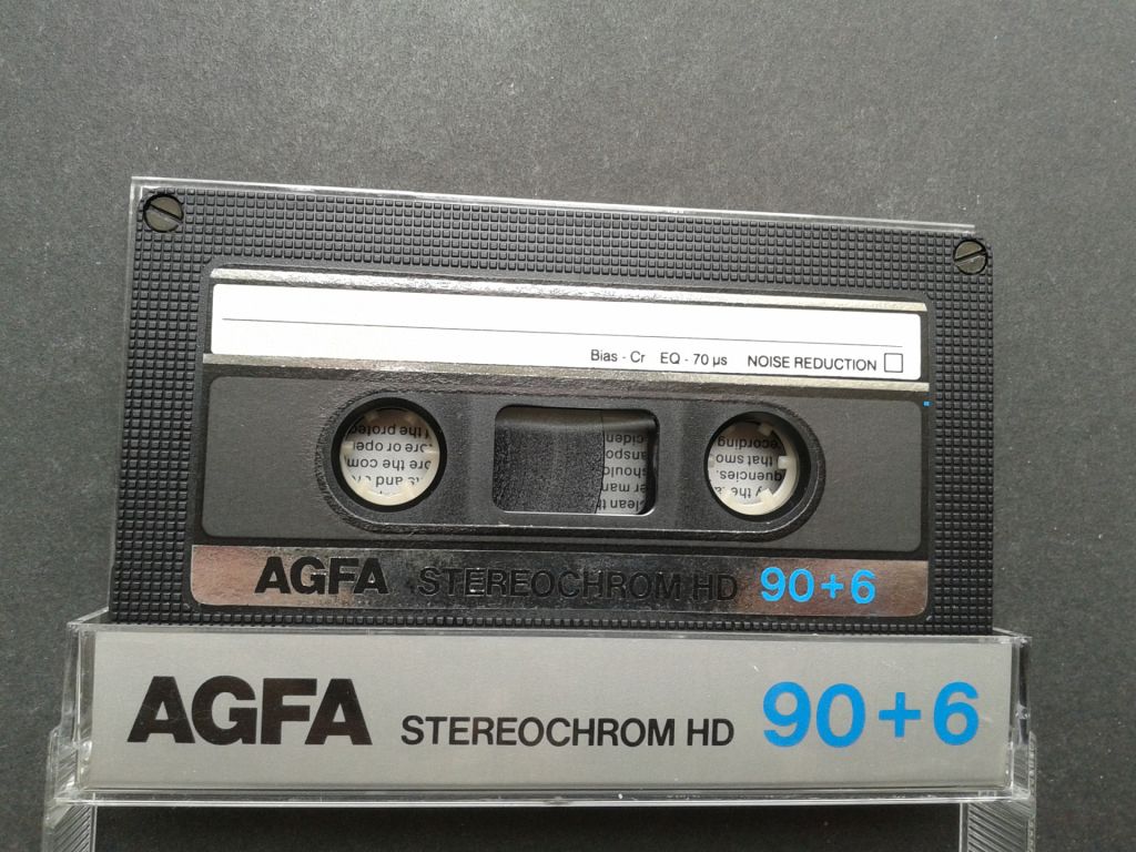 Аудиокассета AGFA Stereochrom HD 90+6 - фото фото фото 0