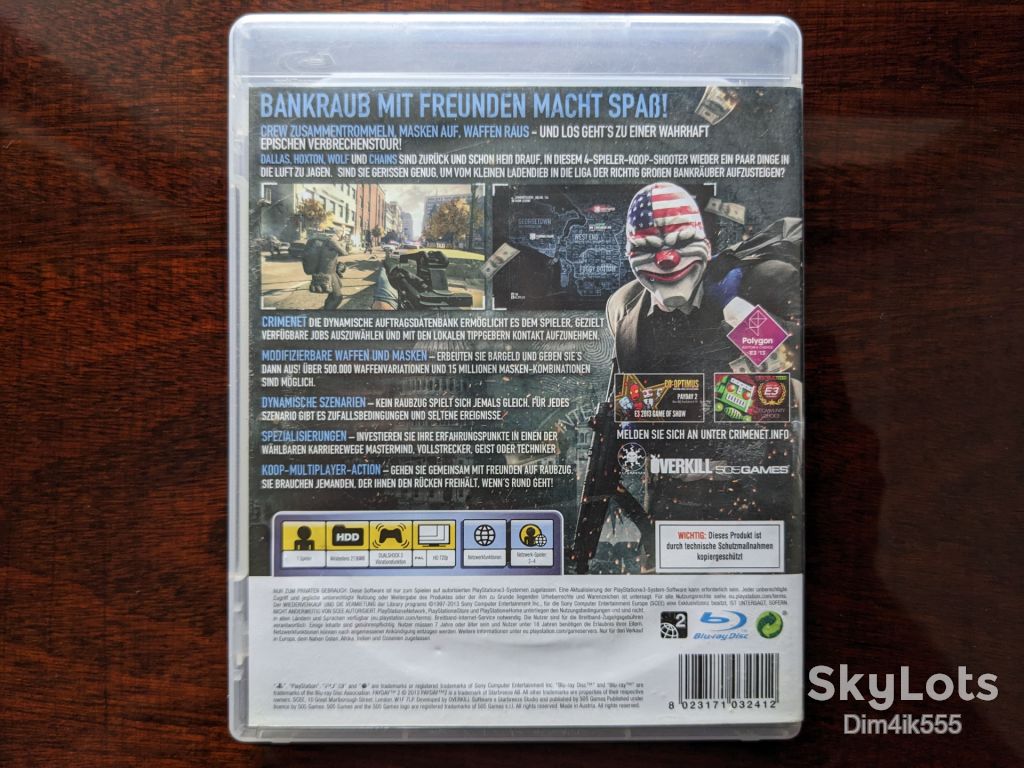 PAYDAY 2 для Sony PlayStation 3 - фото фото фото 1