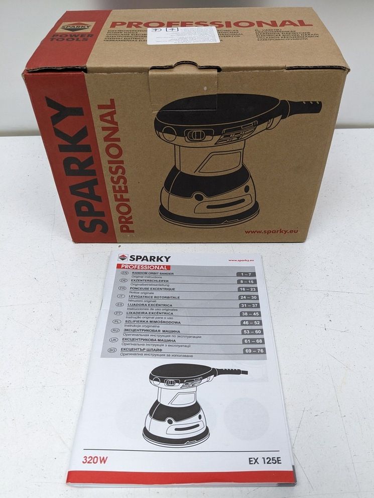 Эксцентриковая шлифовальная машина Sparky EX 125E NEW - фото фото фото 0