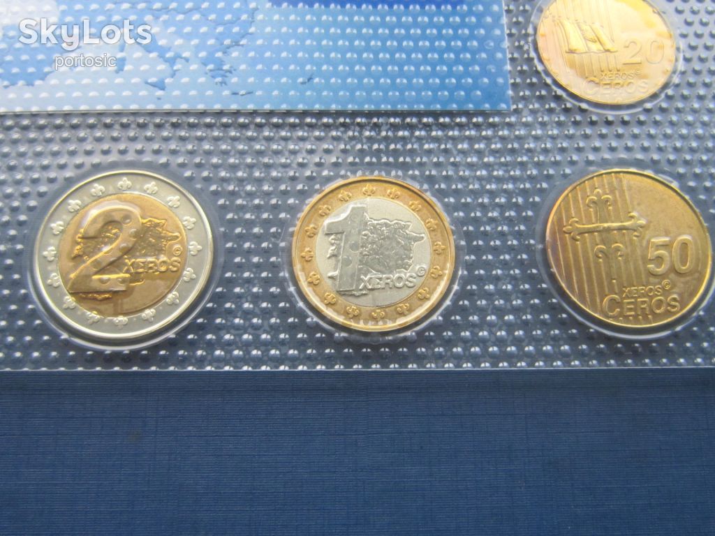 Подарочный набор 8 монет Андорра 2013 Проба Европроба фауна этнос UNC - фото фото фото 3