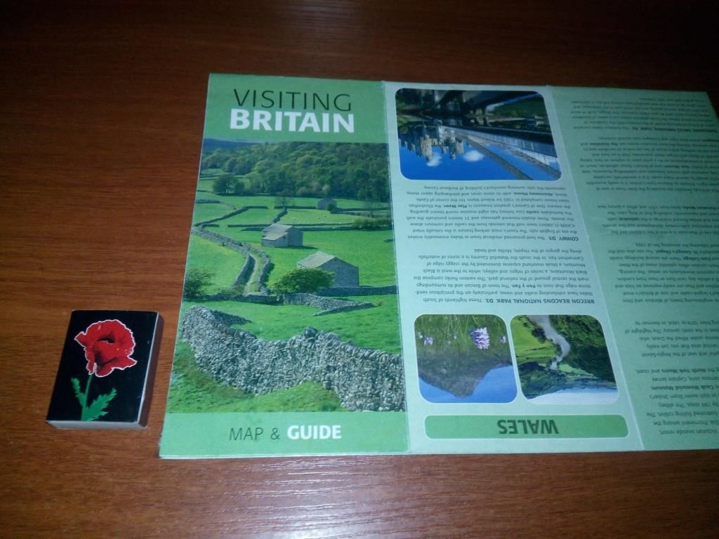 Visiting Britain  (Map &amp; Guide) - Большая карта Великобритании  (84*60 см.) - фото фото фото 0