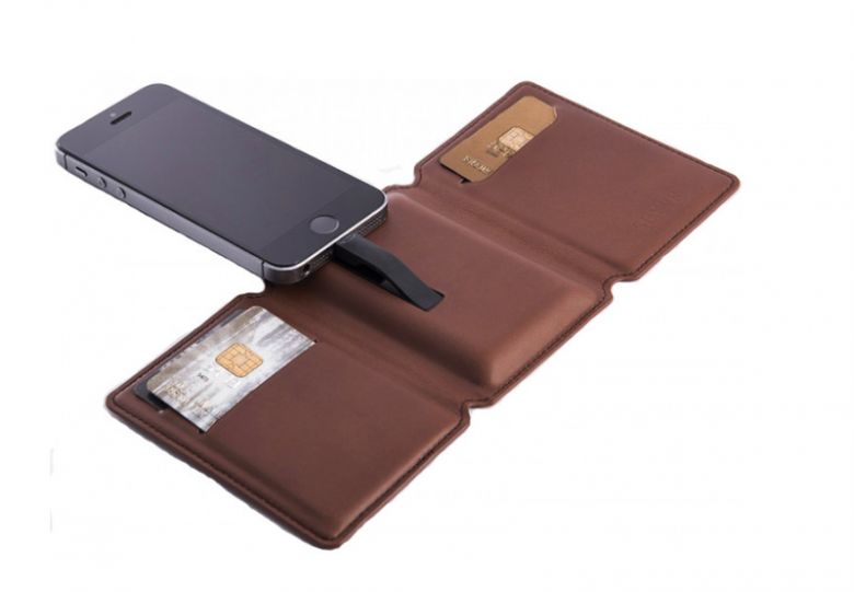ЧохолБатарея Apple IPhone Seyvr Leather Wallet  Lightning Brown - фото фото фото 0