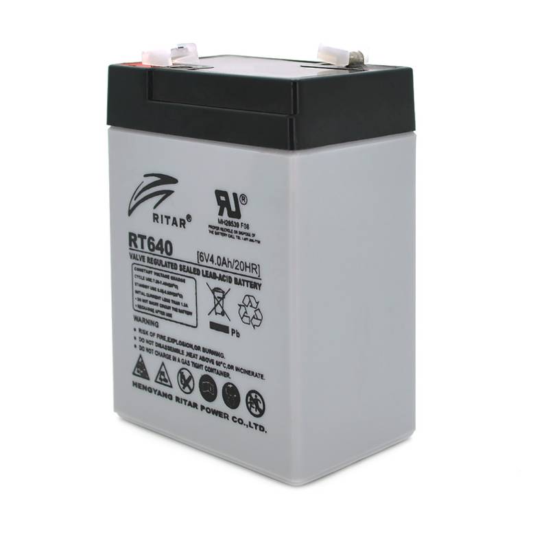 Аккумуляторная батарея AGM RITAR RT640, Black Case, 6V 4Ah (70х47х99 (107) Q20 - фото фото фото 0