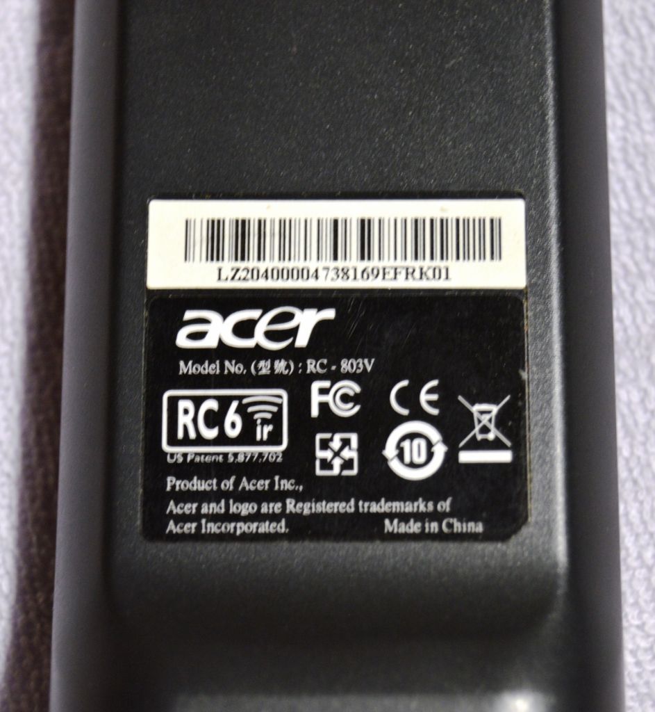 Пульт Acer RC-803V для ноутбука. - фото фото фото 1