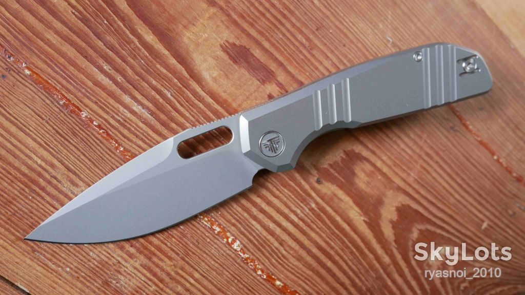 TRIVISA Gecko-S, M390 Stonewash, Titanium, Ceramic Ball Bearing, EDC, Outdoor, Liner Lock - фото фото фото 12