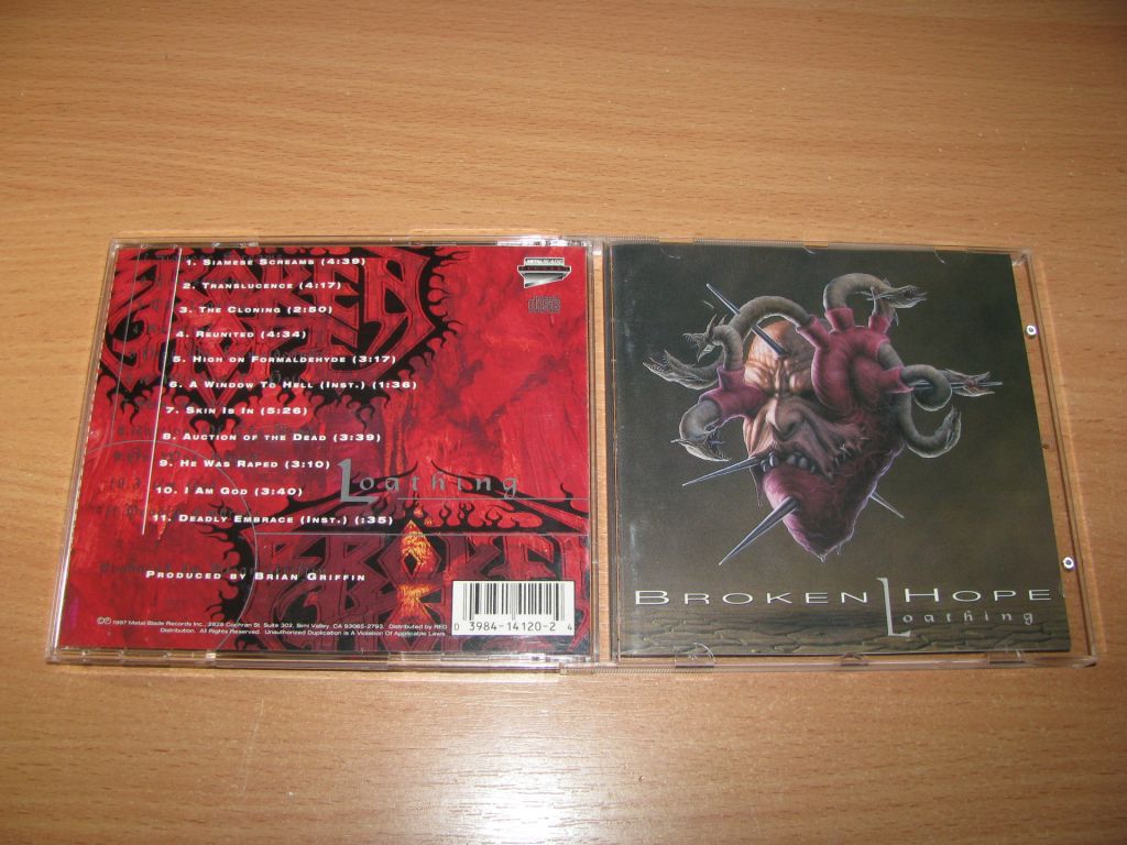 BROKEN HOPE - Loathing  (1997 Metal Blade,1st press,USA) - фото фото фото 0