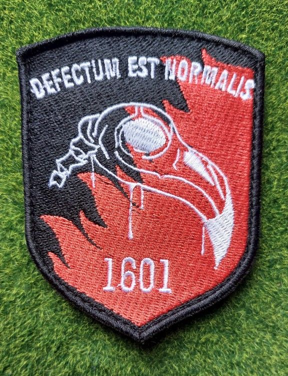 Шеврон Украина Defectus est normalis «Недостатки — это норма». № 2687 - фото фото фото 0