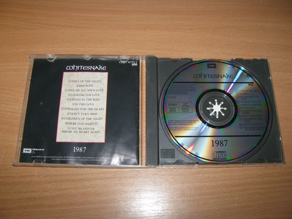 WHITESNAKE - Whitesnake    (1987 EMI 1st press) - фото фото фото 1