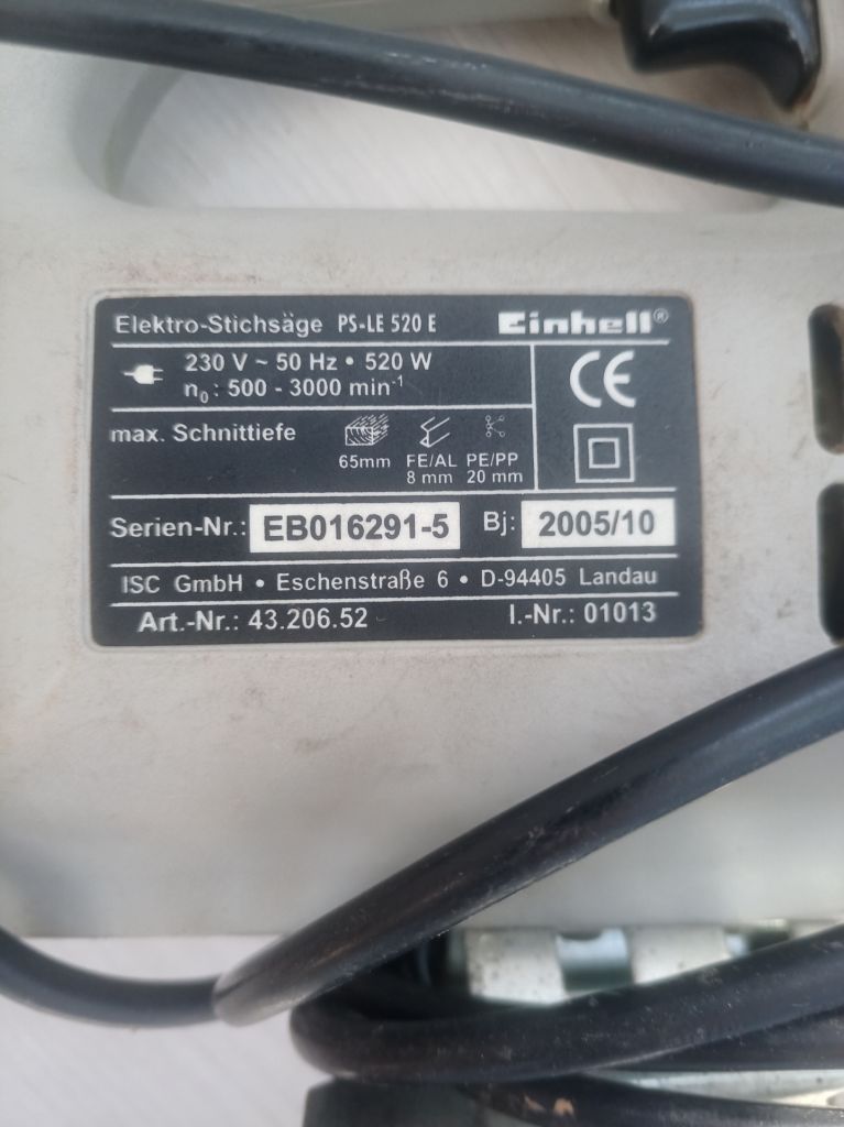 Лобзик Einhell PS-LE 520E - фото фото фото 1