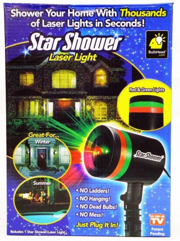 Лазерный проектор Star Shower Laser Light, мини лазер Стар Шовер - фото фото фото 1