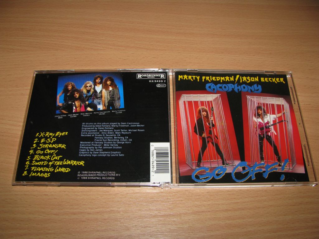 MARTY FRIEDMAN / JASON BECKER CACOPHONY - Go Off    (1988 Roadrunner 1st press,W.Germany) - фото фото фото 0