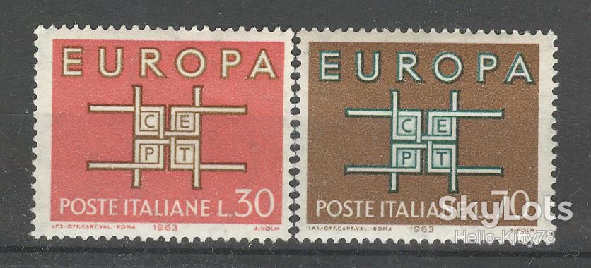 Италия 1963 Европа CEPT Mi 1149-1150 MNH - фото фото фото 0