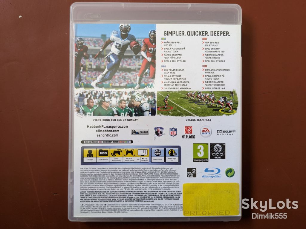 Madden NFL 11 диск для PlayStation 3 - фото фото фото 1
