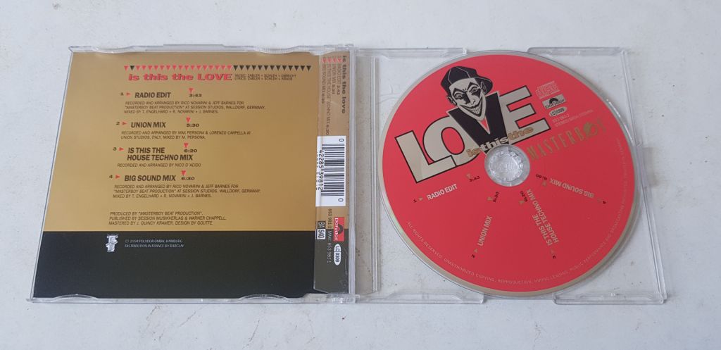 Masterboy Is This The Love CD фірмовий - фото фото фото 1