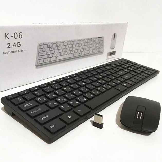 Беспроводная клавиатура Keyboard+мышка wireless k06 - фото фото фото 1