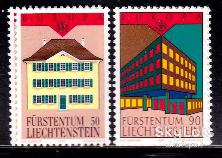 ZM Лихтенштейн 1990 г  **   архитектура - фото фото фото 0