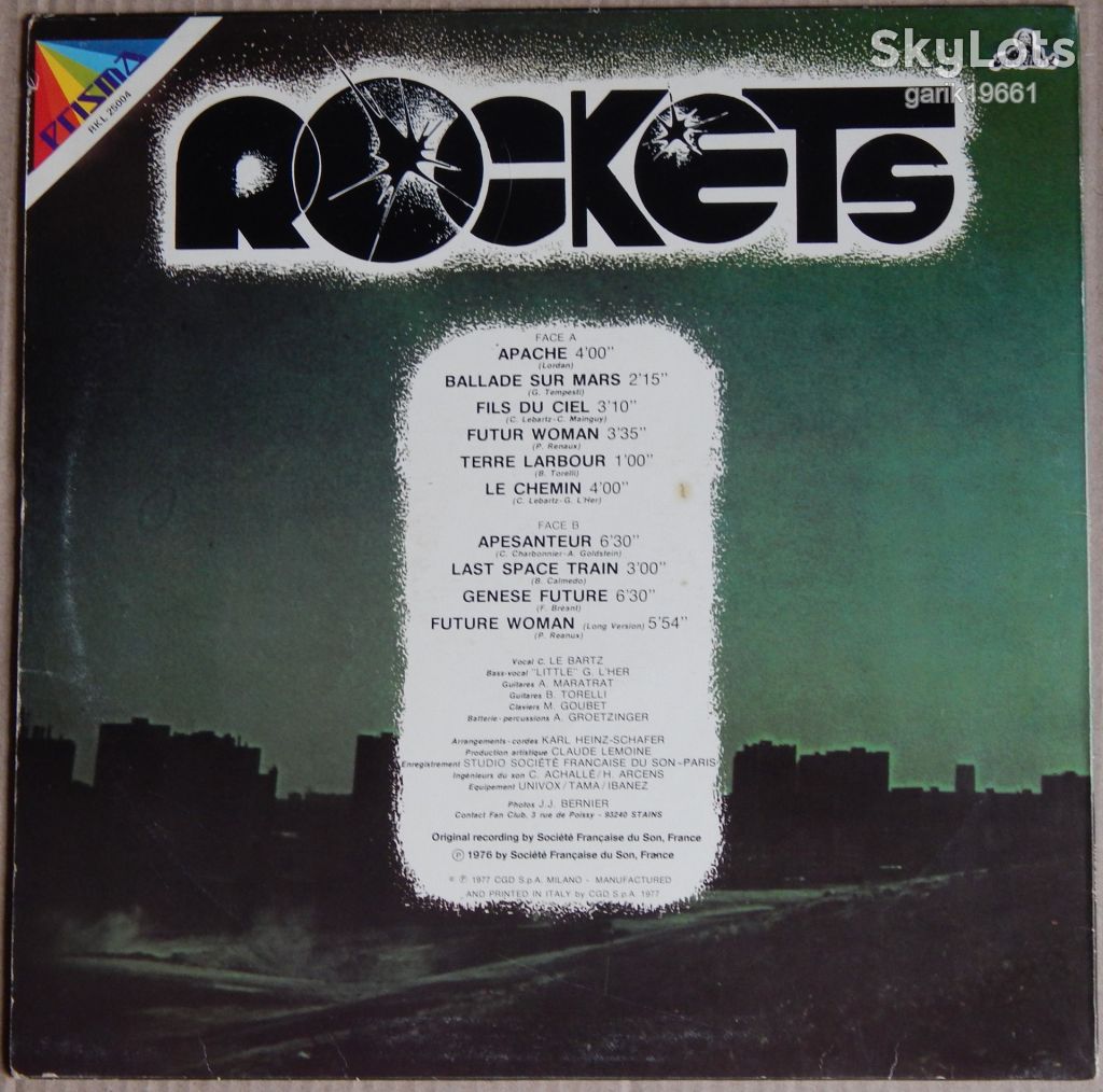 Rockets – Rockets  (Rockland Records – RKL 25004, Italy) EX+/EX+ - фото фото фото 1