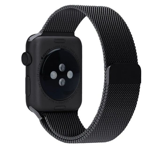 Ремінець Apple Watch Milanese Loop 38 mm/40 mm/41 mm Black - фото фото фото 2
