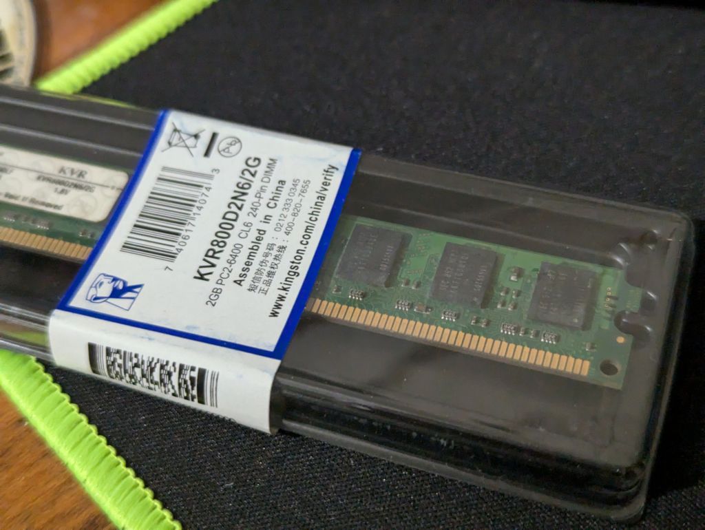 Kingston DDR2 2GB 800MHz PC2-6400 DDR2 DDRII ДДР2 ОЗУ RAM 2ГБ - фото фото фото 1