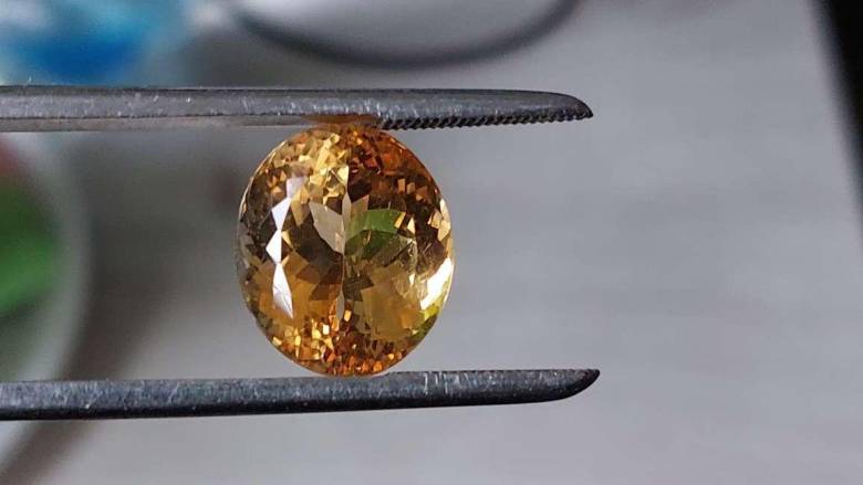 Цитрин 16.84 Ct    17.4 X 14.7 X 11.3 mm - фото фото фото 4