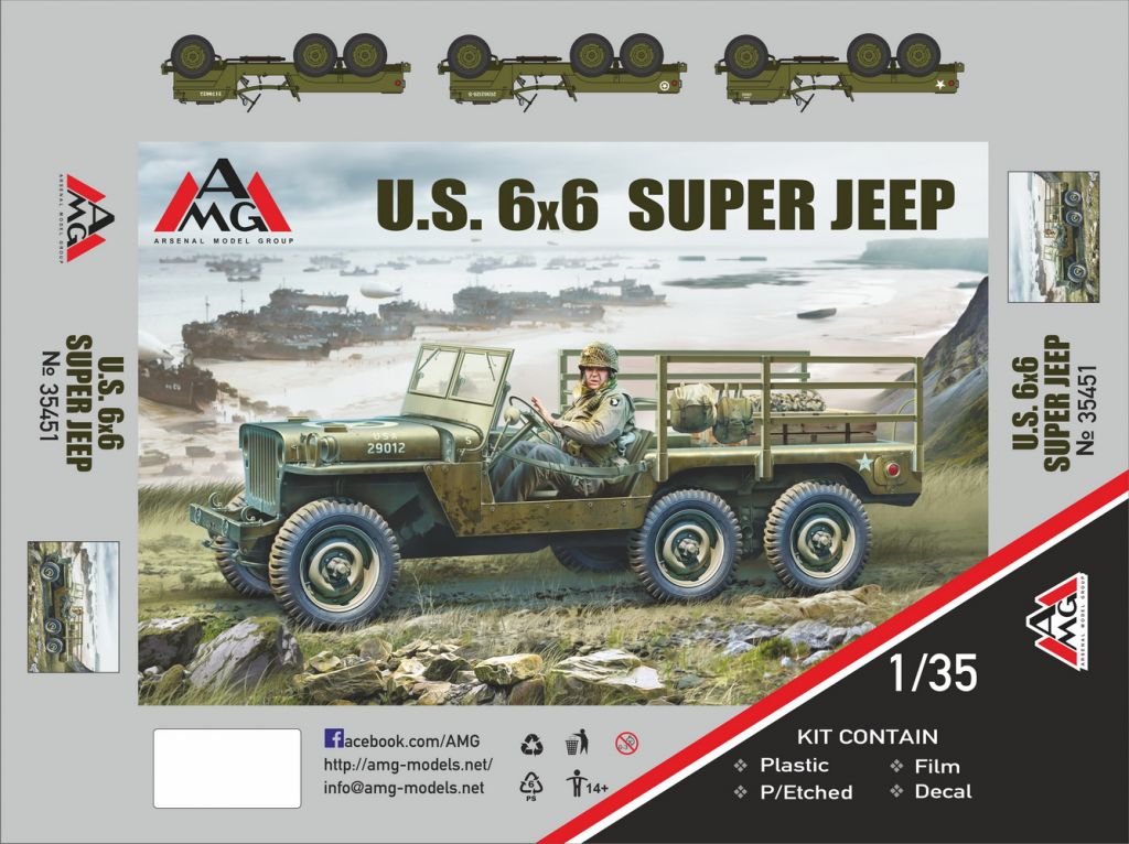 AMG 35451 US Super JEEP 6x6    (WW II Era) 1/35 - фото фото фото 0