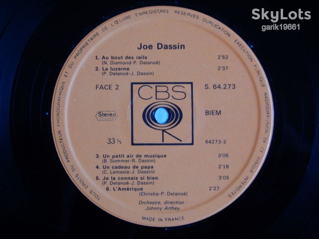 Joe Dassin – Joe Dassin   (CBS ‎– S 64273, France) EX+/EX+ - фото фото фото 4