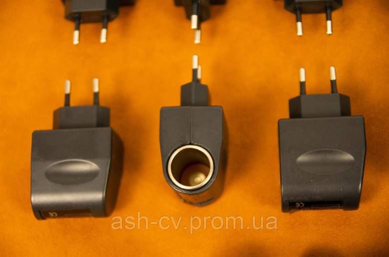 Адаптер, з 220V, на, 12V, прикурювач, 350mA - фото фото фото 0