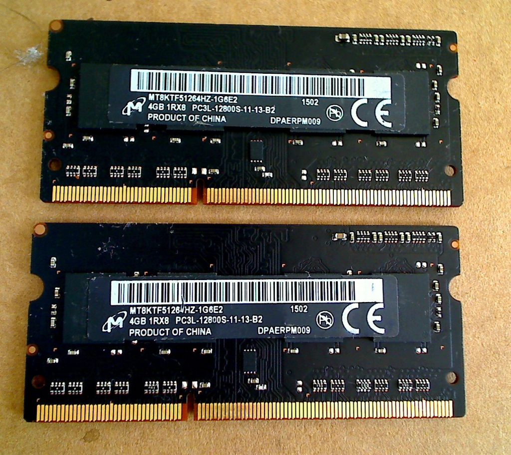 Память для ноутбука Micron DDR3L 8Gb PC3L-12800S - фото фото фото 0