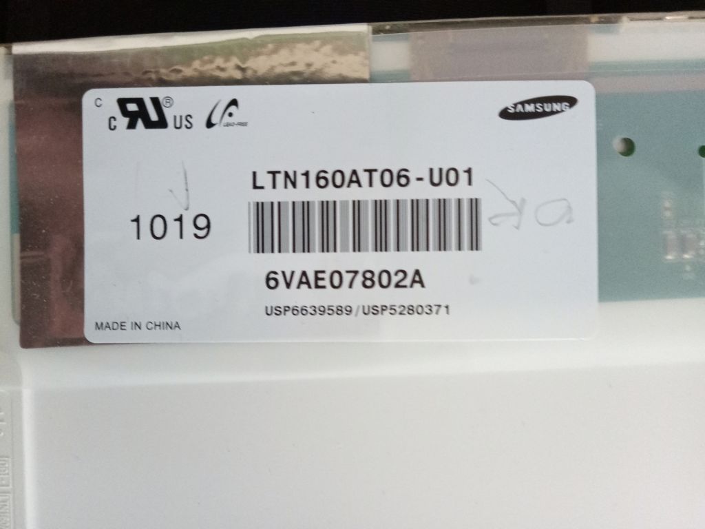 Матриця ноутбука  16" Samsung          (LTN160AT06-U01) - фото фото фото 2
