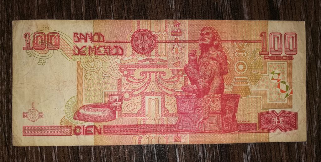 Mexico 100 песо 10 травня 1996 Мексика. Нечаста. - фото фото фото 1